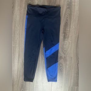 Gap Fit Blue striped size S 7/8 Leggings